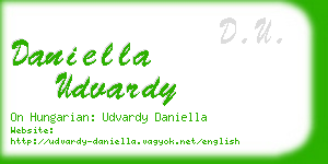 daniella udvardy business card